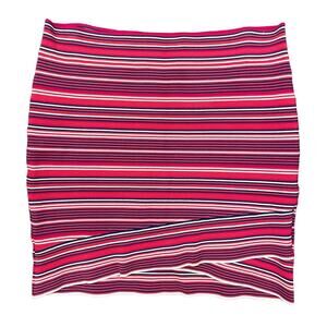 Striped Mini Skirt Red White Blue Bodycon Casual Party BCBG‎ BCBGMazazria Large